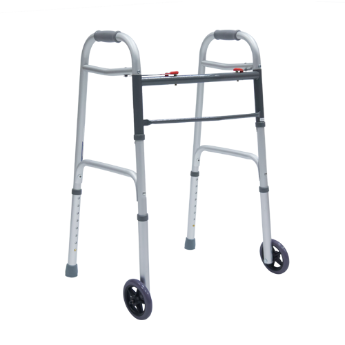 Andadera Premium de Aluminio Plegable - con Ruedas