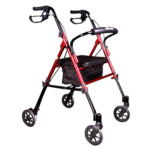 Andadera Rollator de Aluminio Ultra Compacta de Lujo