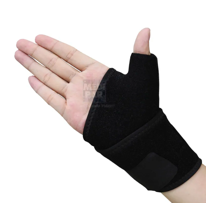 Soporte universal ambidiestro de neopreno para pulgar