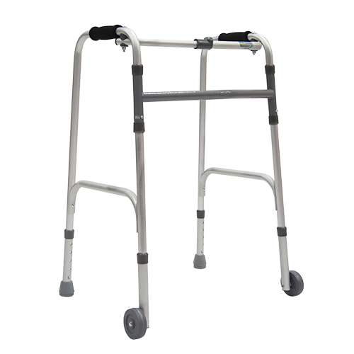 Andadera de Aluminio de Lujo Plegable con Ruedas de 3 pulgadas