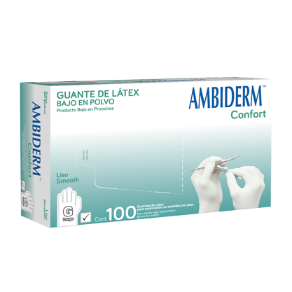 Guantes de látex para exploración (Confort)