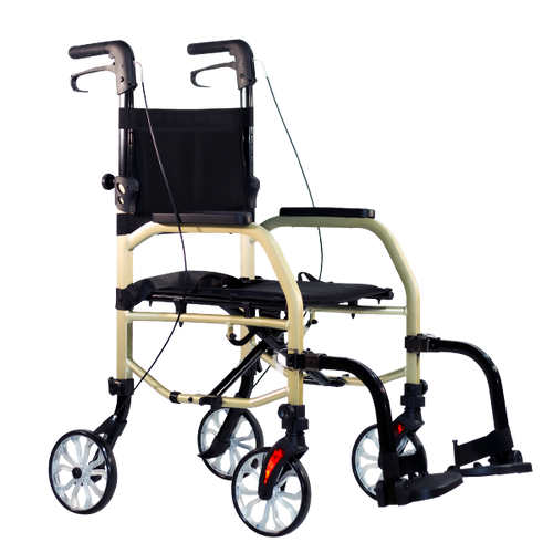 Silla de Ruedas Semi Bariátrica de Aluminio