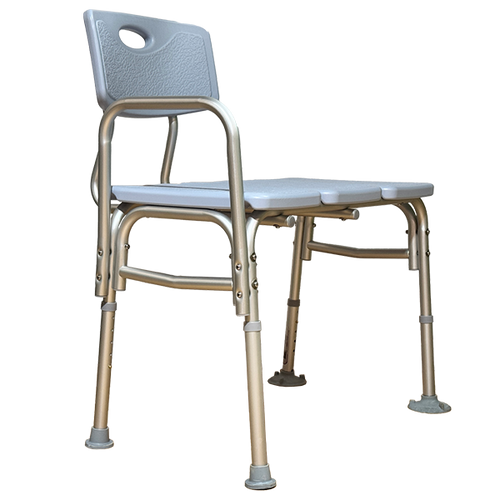 Silla de Transferencia Bariátrica de Aluminio Reforzado con Respaldo