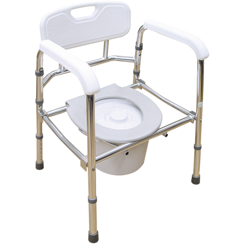 Cómodo de Aluminio con Respaldo - Plegable