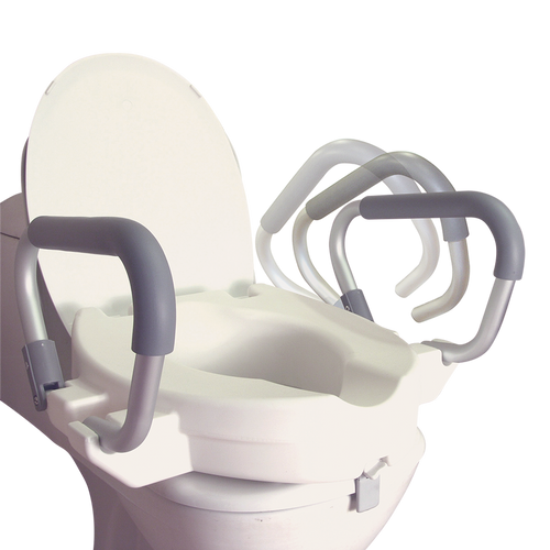 Incremento para Baño con Abertura Frontal y Seguro - Brazos Abatibles y Tapa