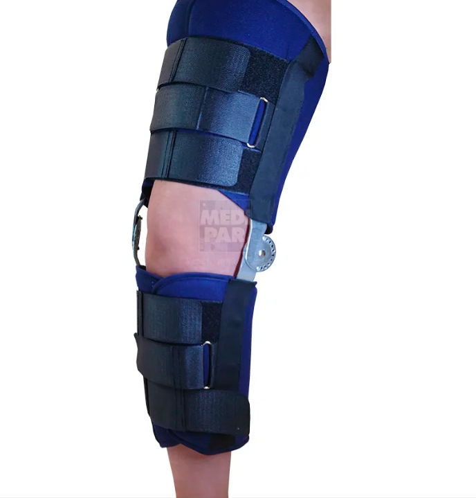 Férula para rodilla con arco de movimiento