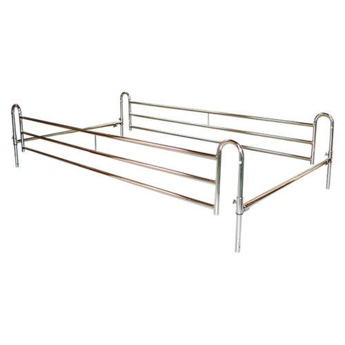 Barandal Telescópico Curvo para Cama Tipo Hospital Cromado