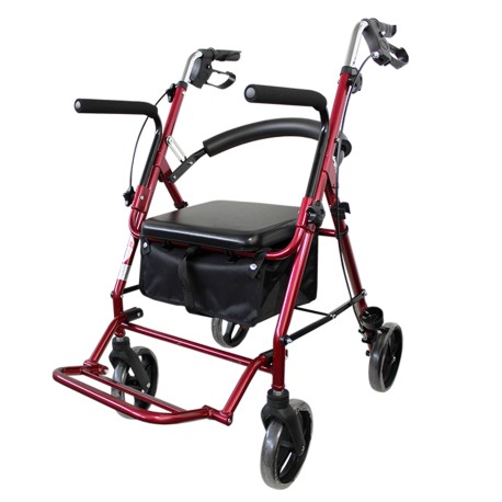 Andadera Rollator con Descansapies 2 en 1, R-8