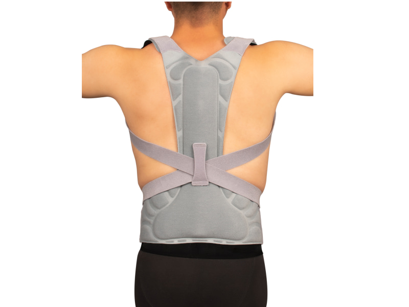 Faja Dorso Lumbarigida de Control Modular con 2 Varillas Grey