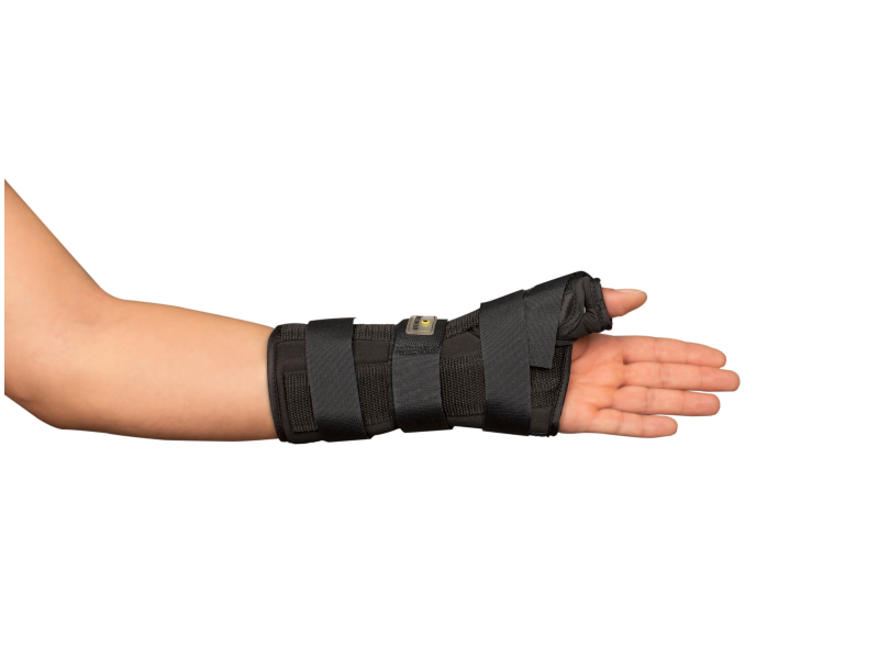 Muñequera con Ferula y Control de Pulgar Izquierda Negro