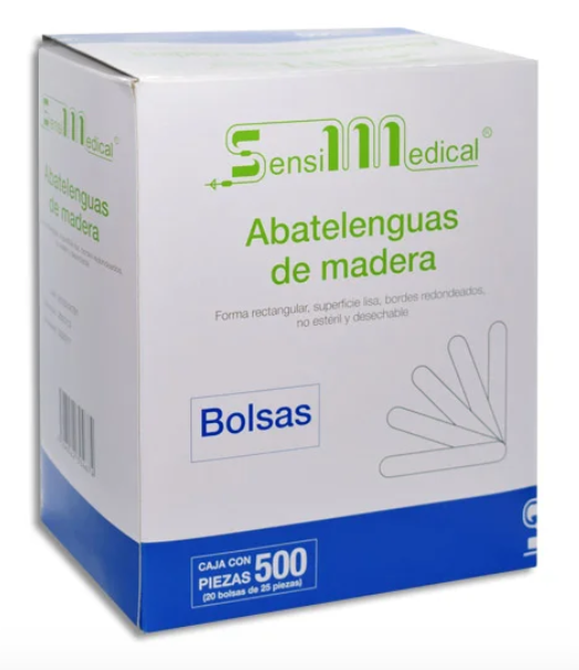 Abatelenguas de Madera Sensimedical (20 B/25)