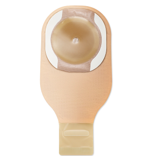 Bolsa para Ostomía Drenable de Una Pieza – Barrera Plana CeraPlus™, Cierre Integrado Lock ‘n Roll™ Microseal, con Marco Adhesivo y con Filtro integrado