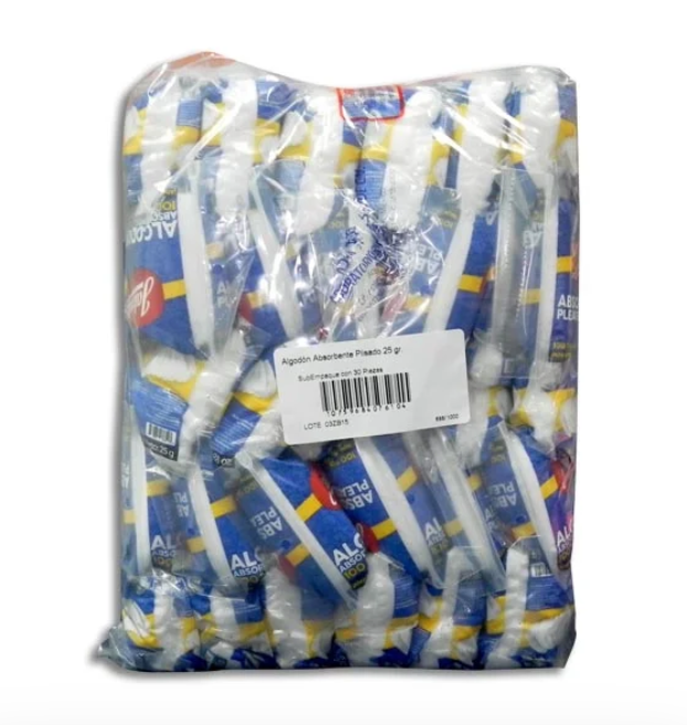 Algodón Absorbente Plisado 25GR Jaloma