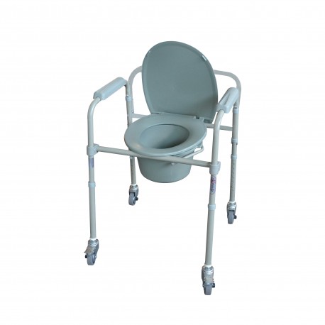 Silla Cómodo Plegable Con Ruedas Esmaltada KD