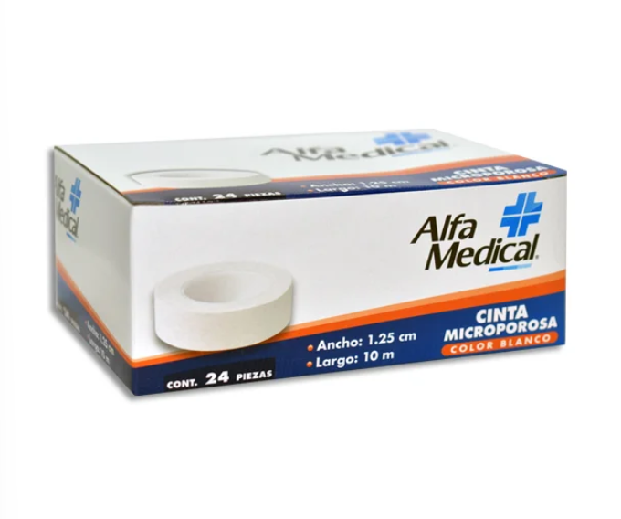 Cinta Microporosa BCA Alfa Medical 1.25CMX10M