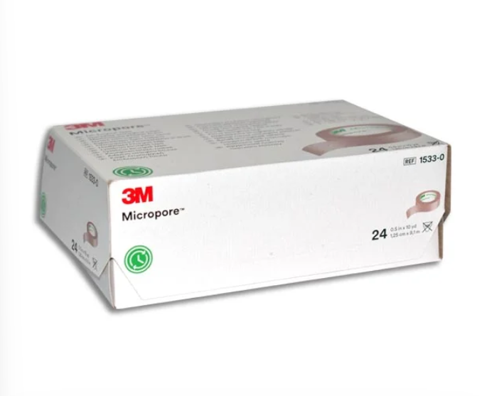 Cinta Microporosa Piel 3M 1.25CM