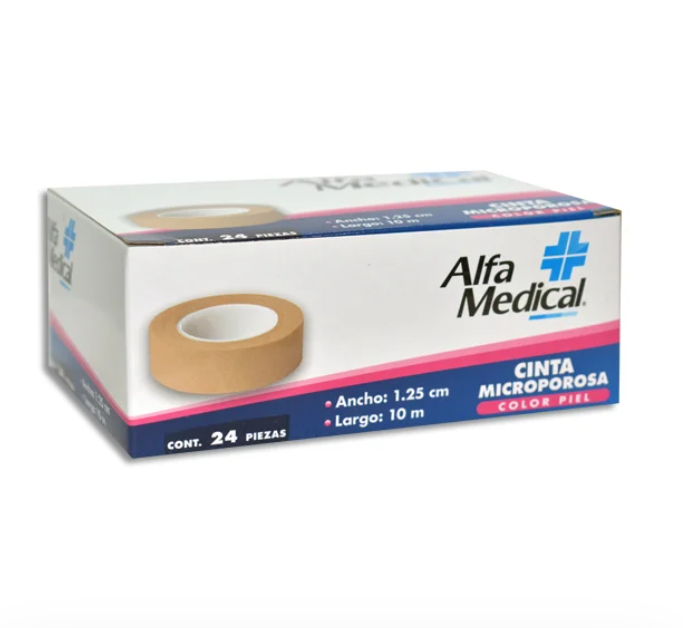 Cinta Microporosa Piel Alfa Medical 1.25CMX10M