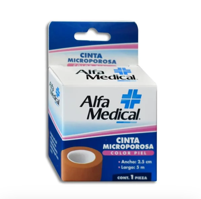 Cinta Microporosa Piel Alfa Medical 2.5CMX5M