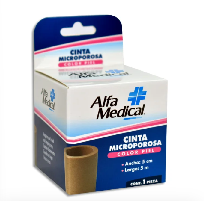 Cinta Microporosa Piel Alfa Medical 5CMX5M