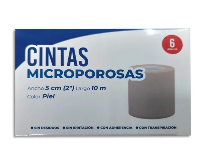 Cinta Microporosa Piel Cintapore 5CMX10M