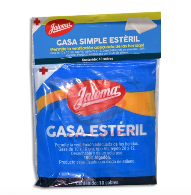 Gasa esterilizada 10X20CM jaloma