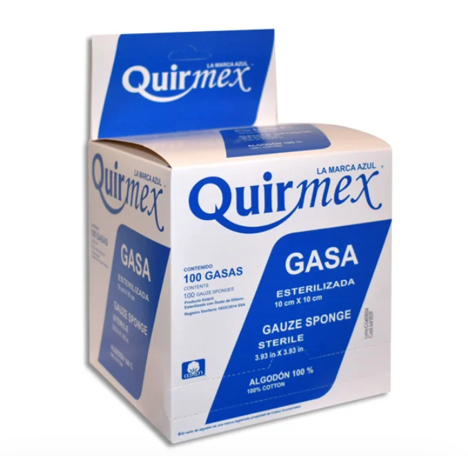 Gasa esterilizada 10X10CM Quirmex