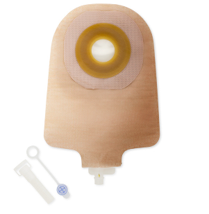 Bolsa para Urostomía de Una Pieza - Barrera Plana Flextend™, Borde Adhesivo.