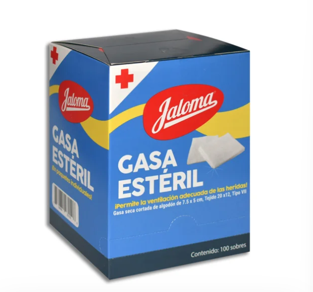 Gasa esterilizada 7.5X5CM Jaloma