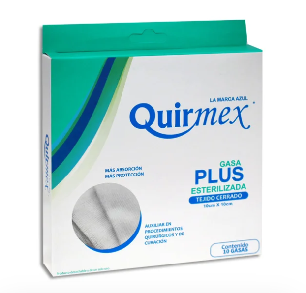 Gasa Esterilizada Plus 10X10CM Quirmex