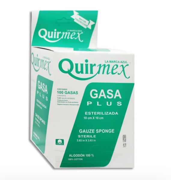 Gasa Esterilizada Plus 10X10CM Quirmex