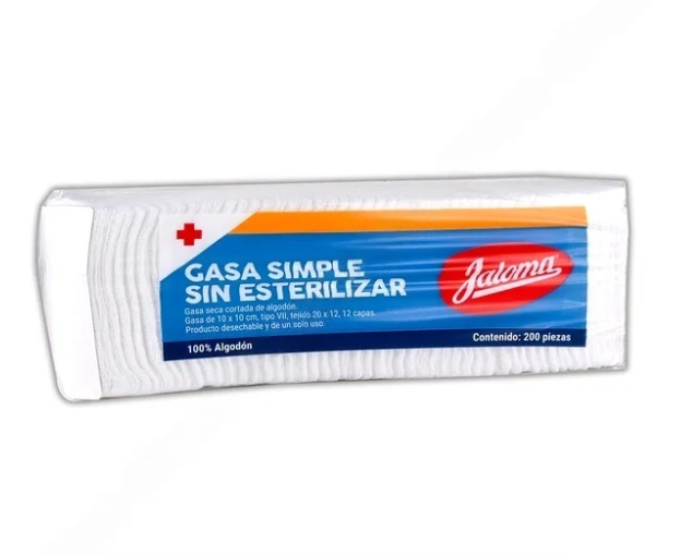 Gasa simple (No estéril) Jaloma 10X10CM