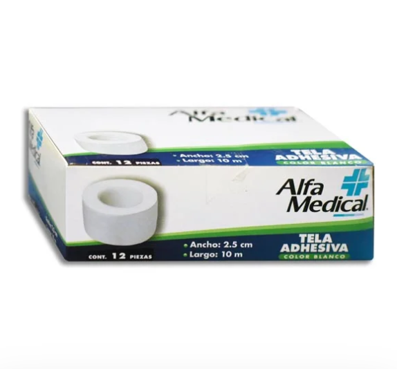 Tela Adhesiva Alfa Medical 2.5CMX10M