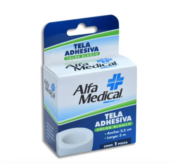 Tela Adhesiva Alfa Medical 2.5CMX5M