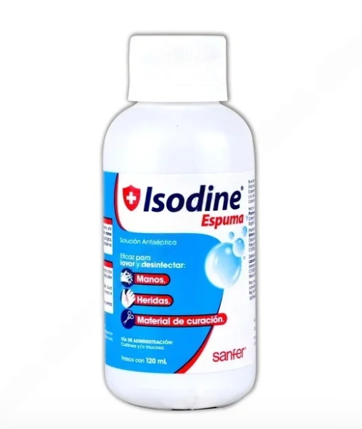 Isodine Espuma Solución Antiséptica 8G/100ML