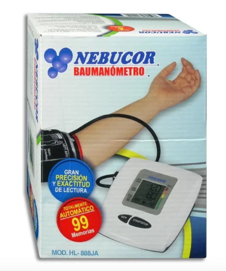Baumanómetro Digital De Brazo Nebucor HL888JA
