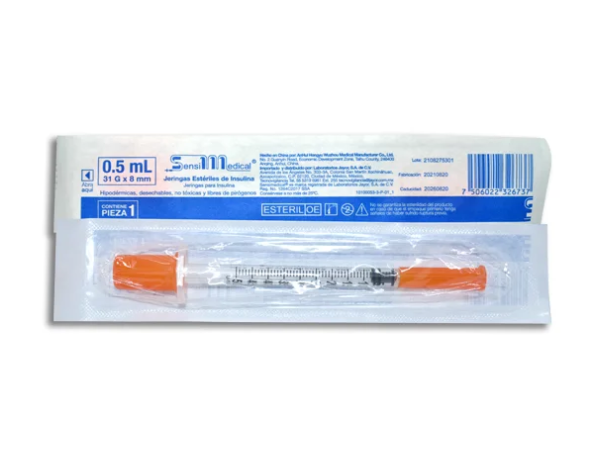 Jeringa .5ML Insulina 31x8 Sensimedical