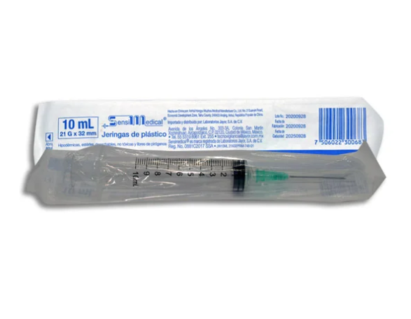 Jeringa 10ML 21x32 VDE Sensimedical