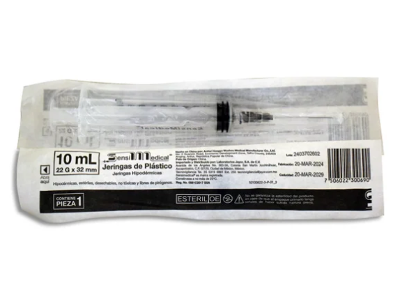 Jeringa 10ML 22x32 Sensimedical