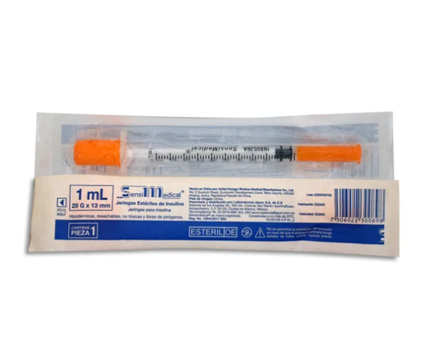 Jeringa 1ML Insulina 29x13 Sensimedical