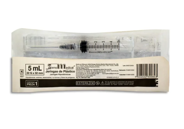 Jeringa 5ML 22X32 NEG Sensimedical