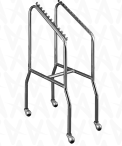 Carro porta expedientes tubular sencillo