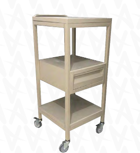 Carro porta equipo con cajón
