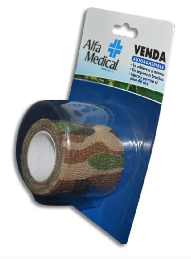 Venda autoadherente camouflaje 5cmX4.5mt