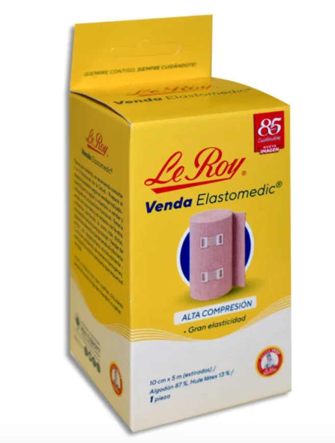 Venda Elastomedic 10cmX5cm Leroy