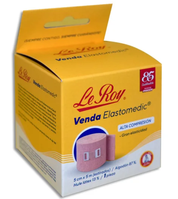 Venda Elastomedic 5cmX5cm Leroy