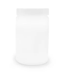 Pomadera Plástica 150 ml – Polietileno Soplado con Tapa de Polipropileno Blanco.