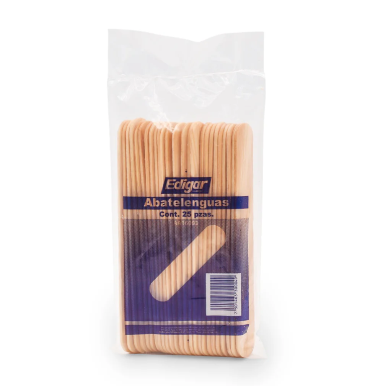Abatelenguas de Madera 25 Pzas