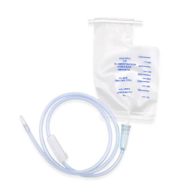 Equipo para alimentación enteral pediátrico 500 ml.