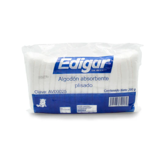 Algodón absorbente plisado 200 g.