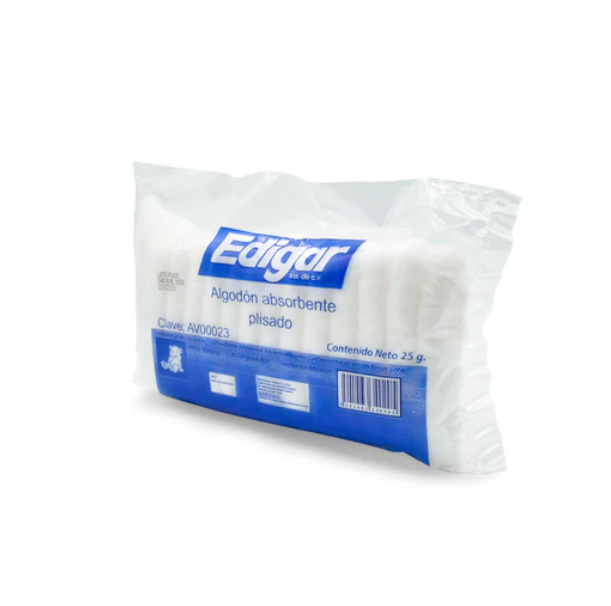 Algodón absorbente plisado 25 g